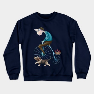 just riding my bike Crewneck Sweatshirt